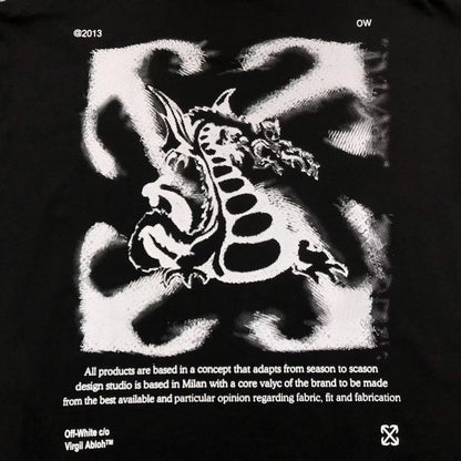 Off White Dragon Arrow Tee Black