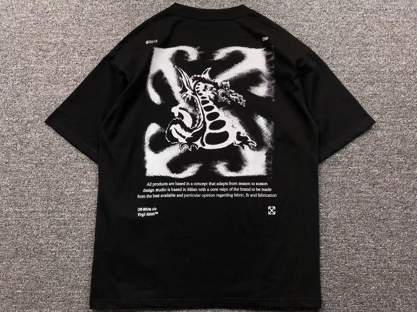 Off White Dragon Arrow Tee Black