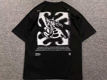Off White Dragon Arrow Tee Black