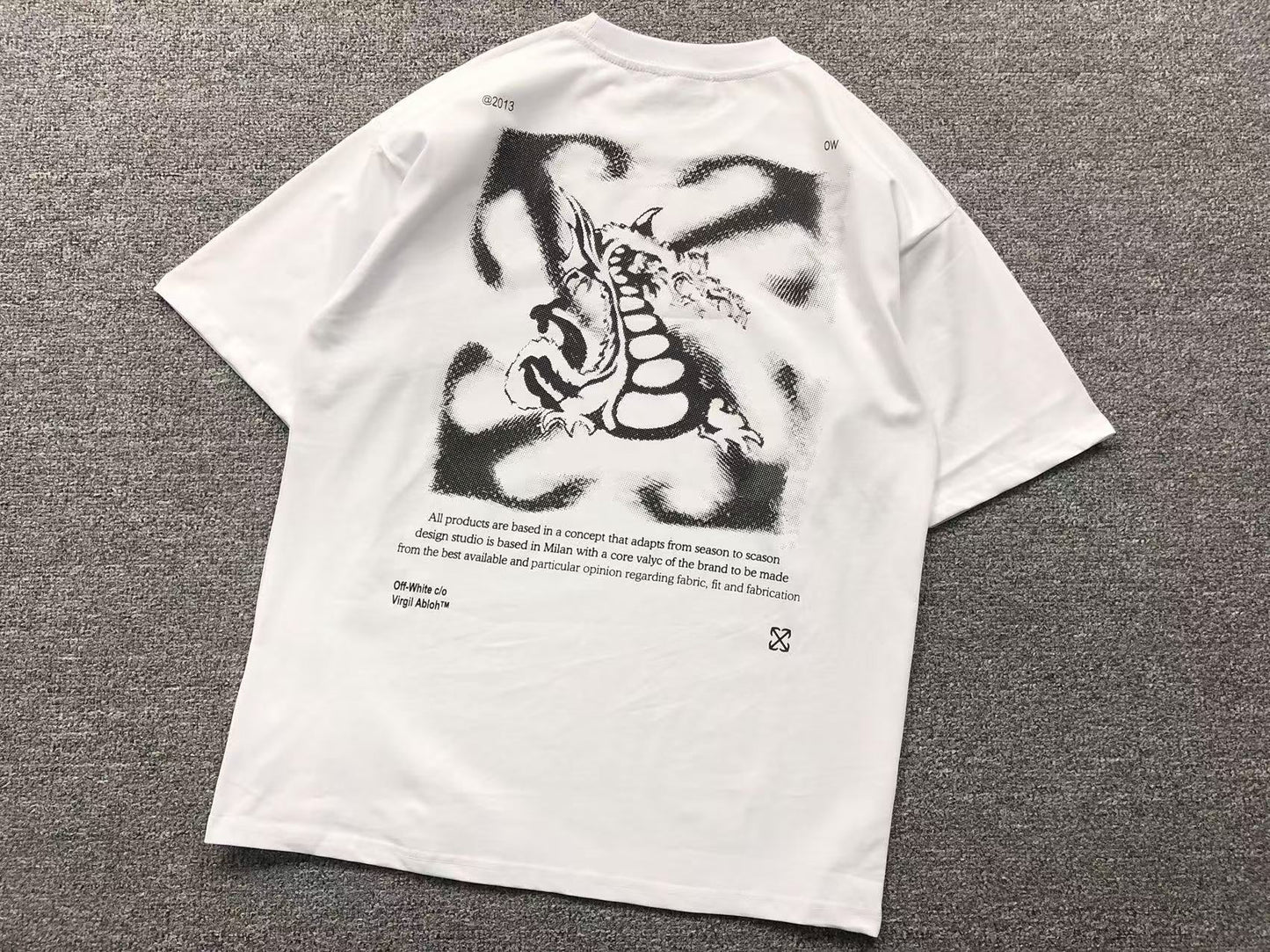 Off White Dragon Arrow Tee White