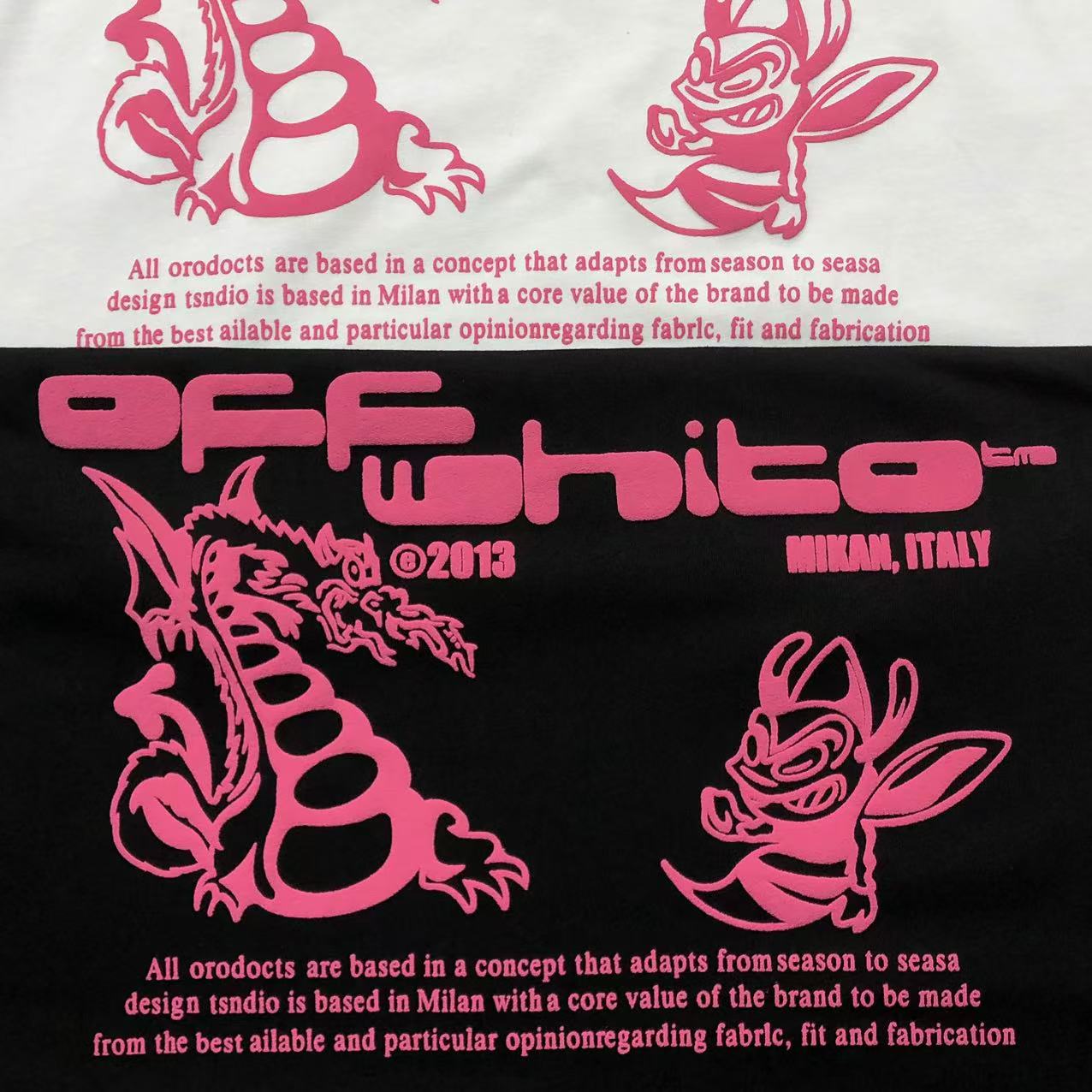 Off White Dragon Bee Tee Black