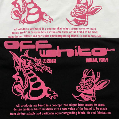 Off White Dragon Bee Tee Black
