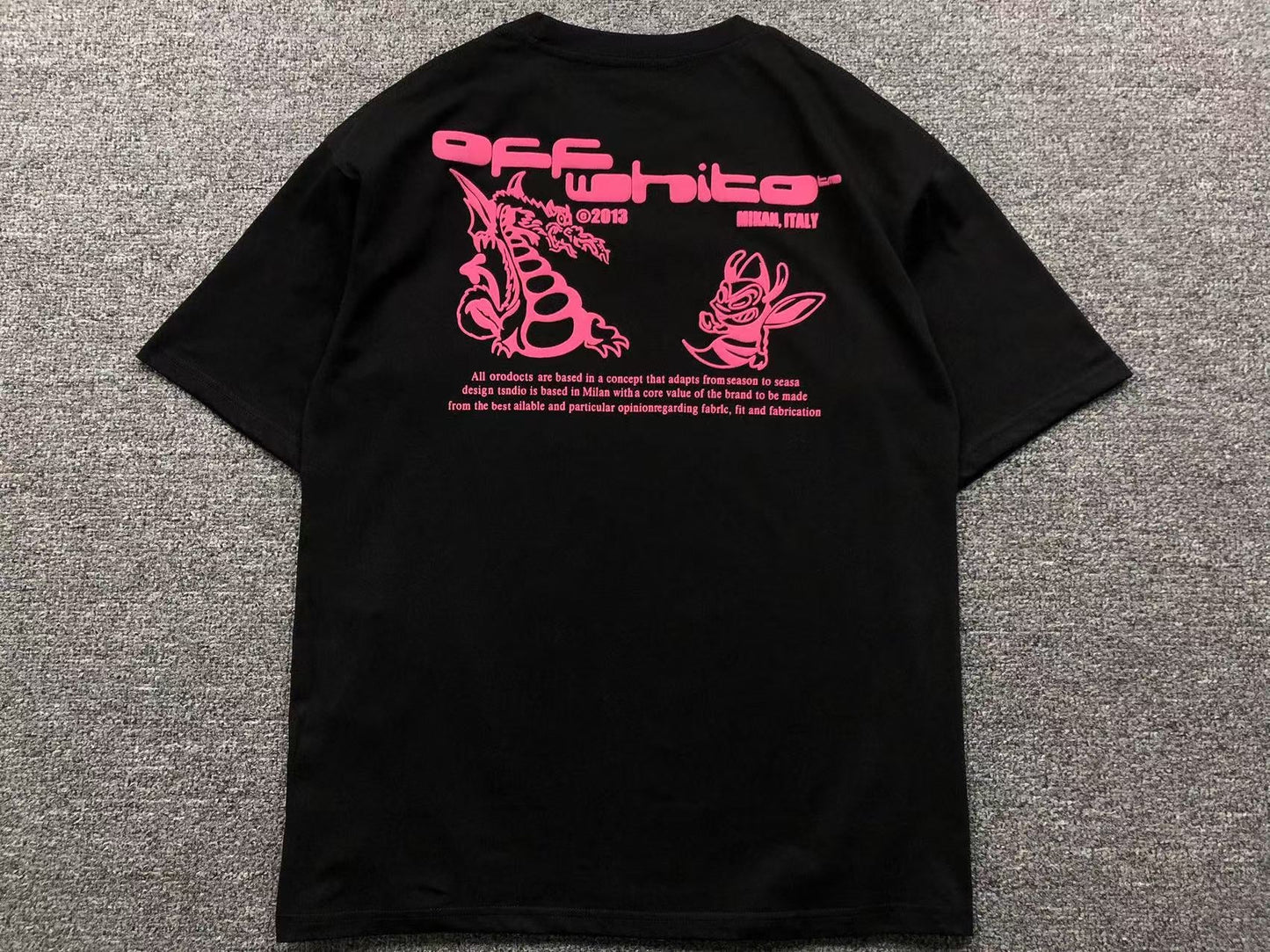 Off White Dragon Bee Tee Black