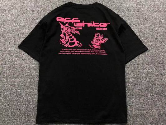 Off White Dragon Bee Tee Black