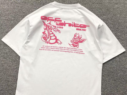 Off White Dragon Bee Tee White