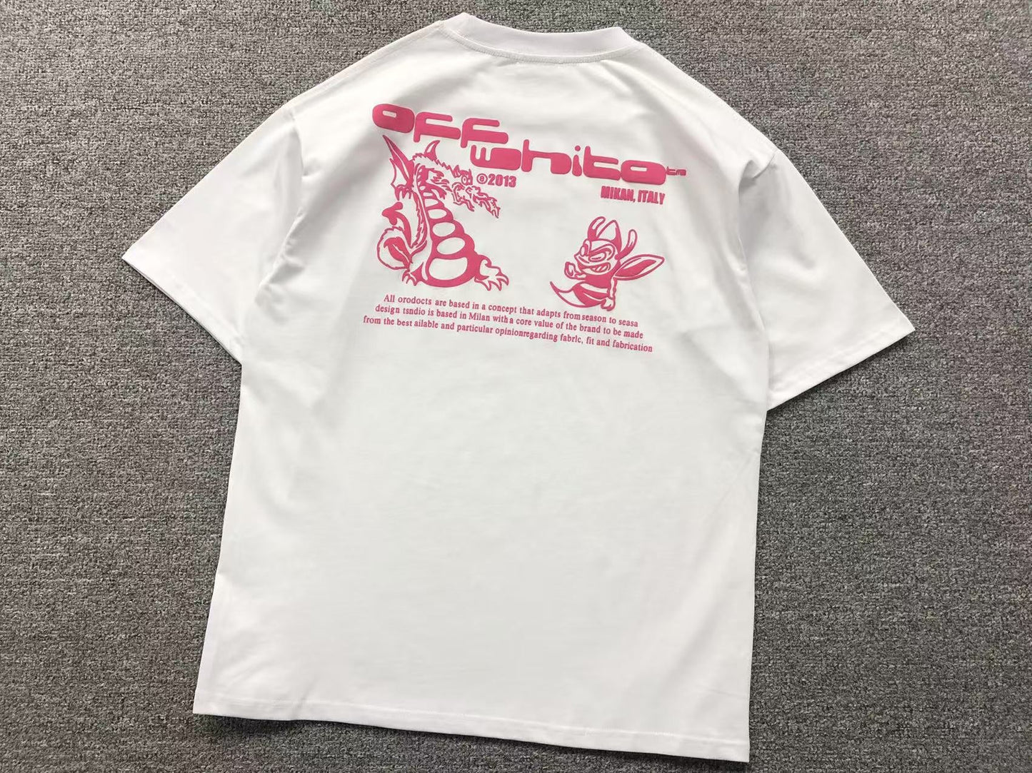 Off White Dragon Bee Tee White