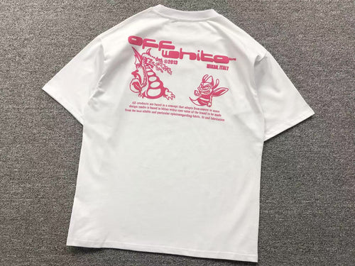 Off White Dragon Bee Tee White