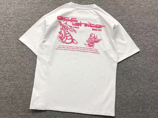 Off White Dragon Bee Tee White