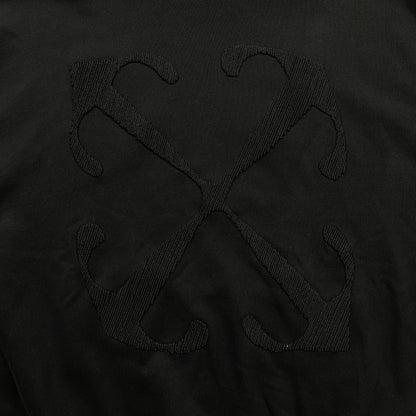OFF WHITE EMBROIDERY BLACK ARROW HOODIE BLACK