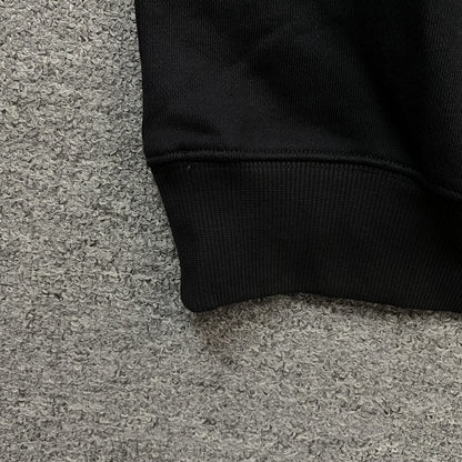 OFF WHITE EMBROIDERY BLACK ARROW HOODIE BLACK