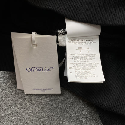 OFF WHITE EMBROIDERY BLACK ARROW HOODIE BLACK