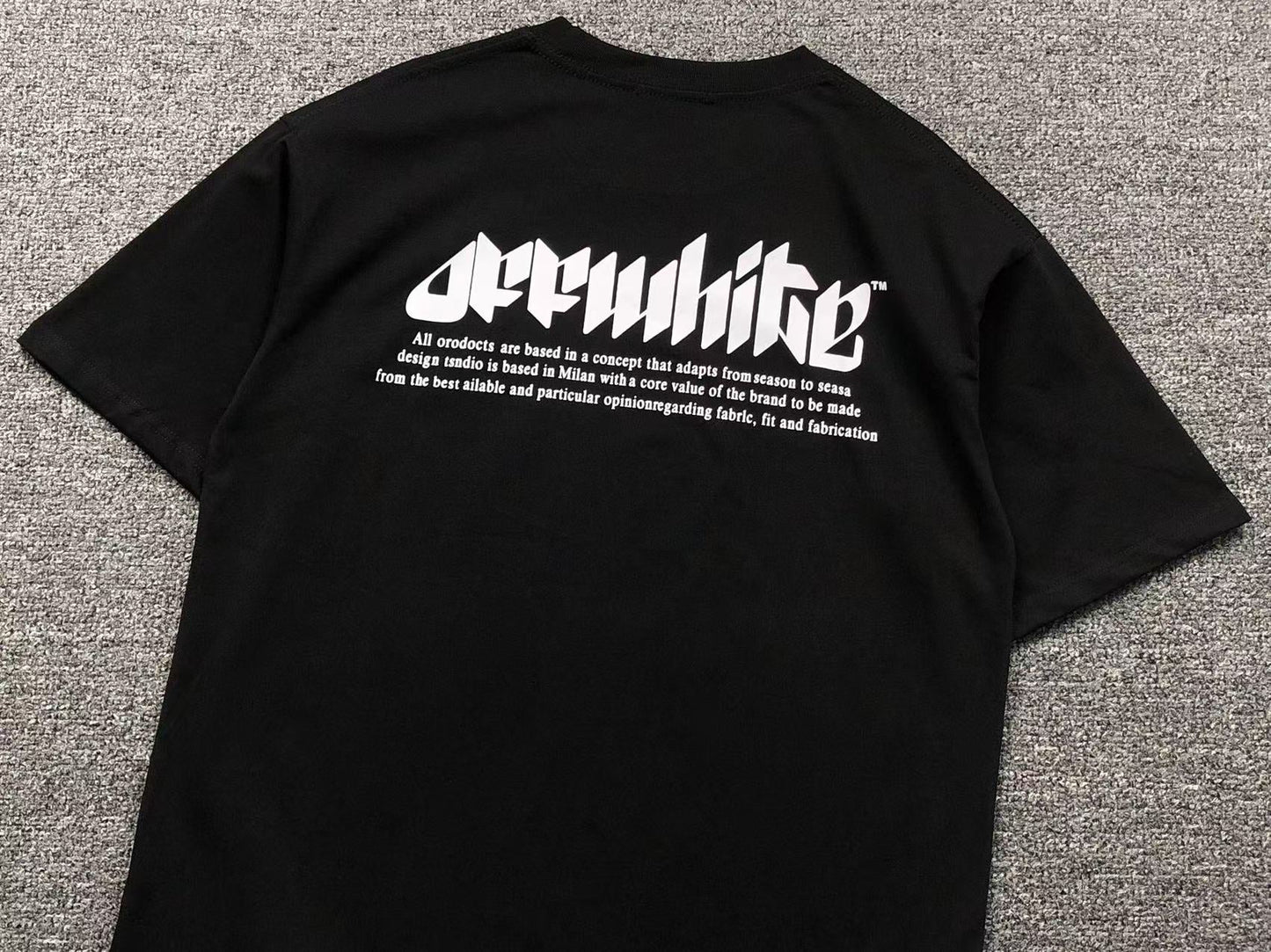 Off White Eye Logo Tee Black