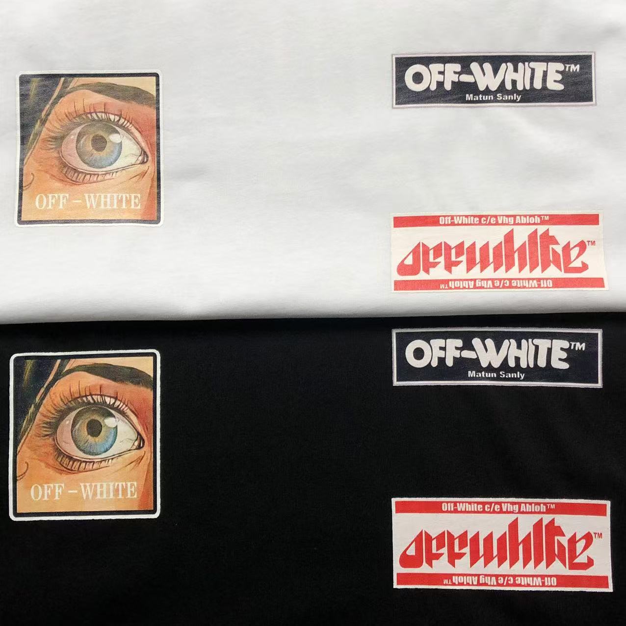 Off White Eye Logo Tee Black
