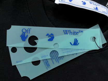 Off White Floral Arrow Tee Black