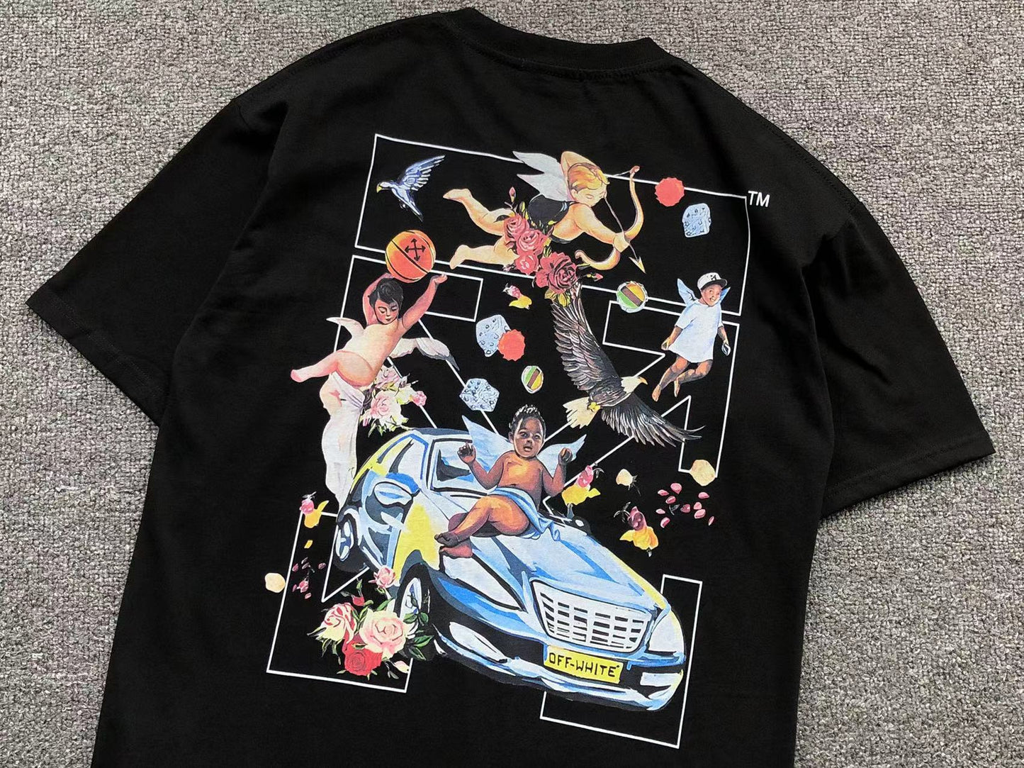 Off White Fresco Arrow Tee Black