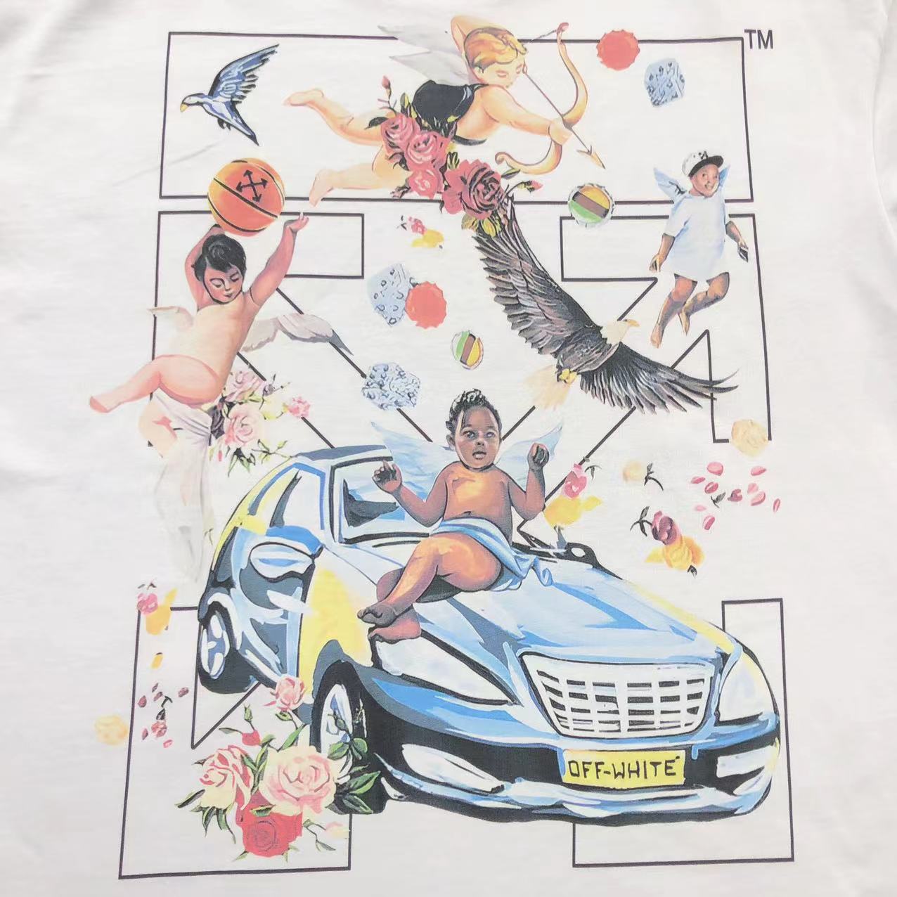 Off White Fresco Arrow Tee White