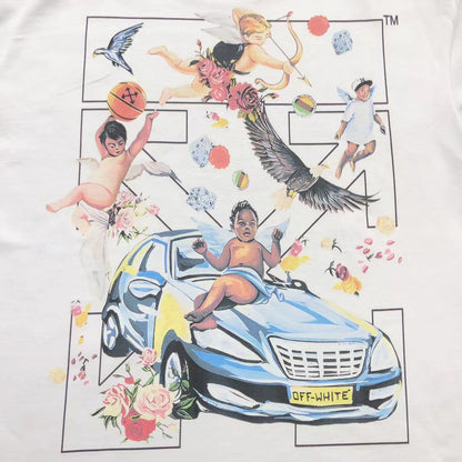 Off White Fresco Arrow Tee White