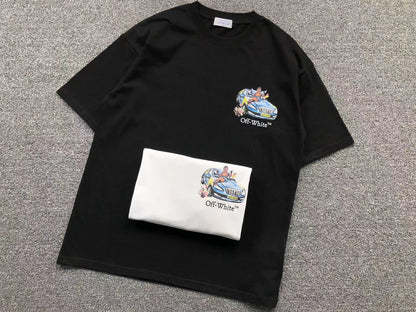 Off White Fresco Arrow Tee White