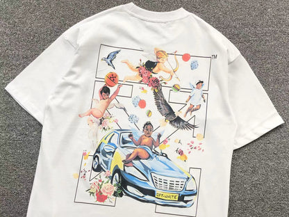Off White Fresco Arrow Tee White