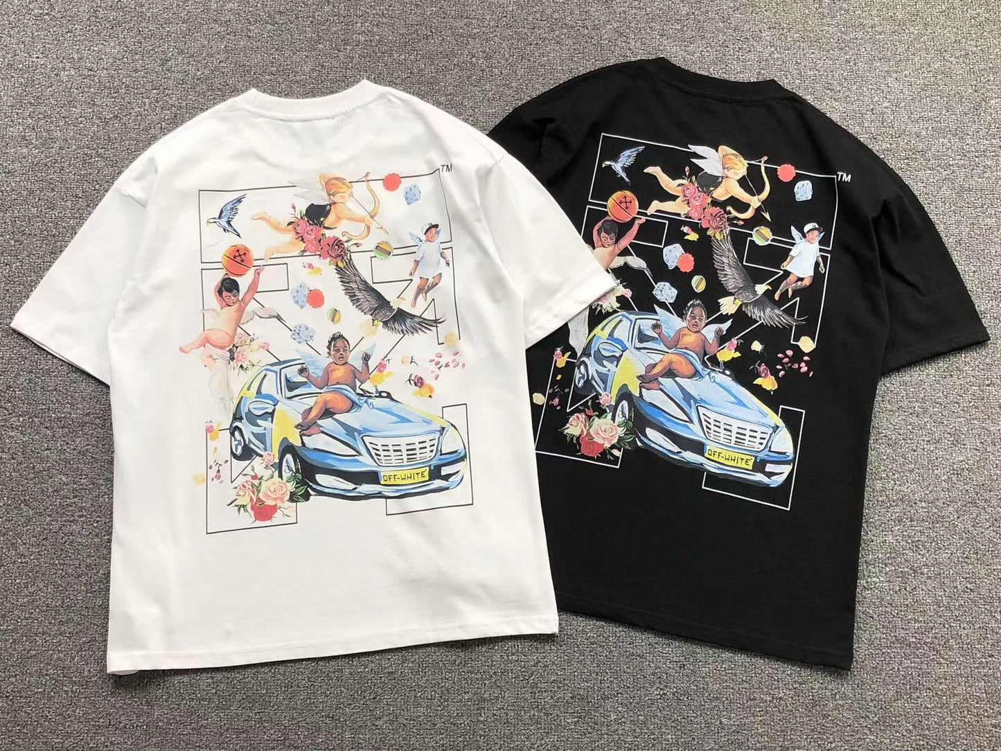 Off White Fresco Arrow Tee White