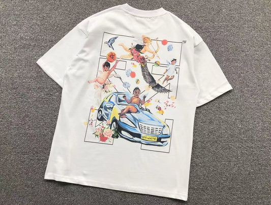 Off White Fresco Arrow Tee White