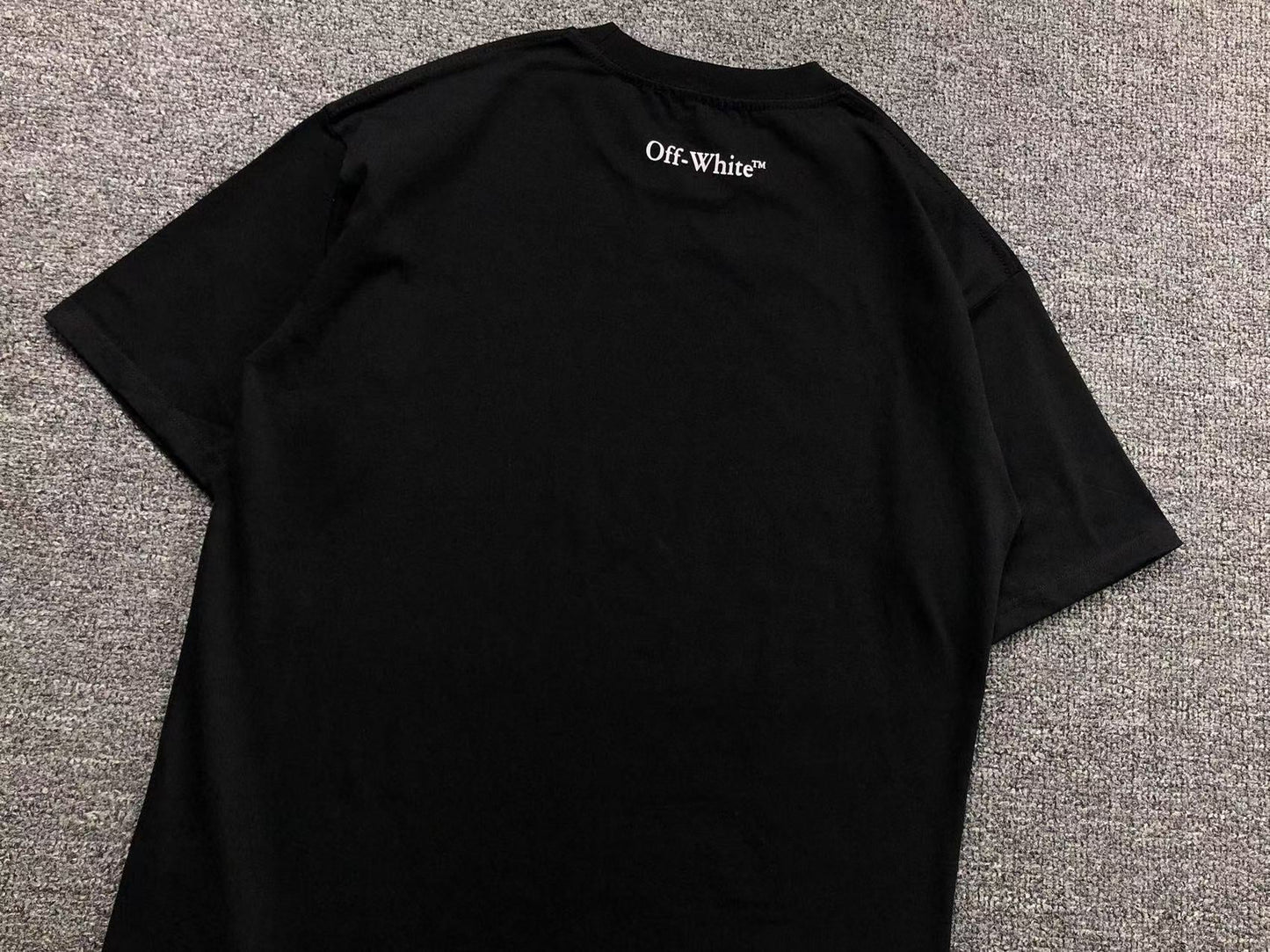 Off White Fresco Oval Tee Black