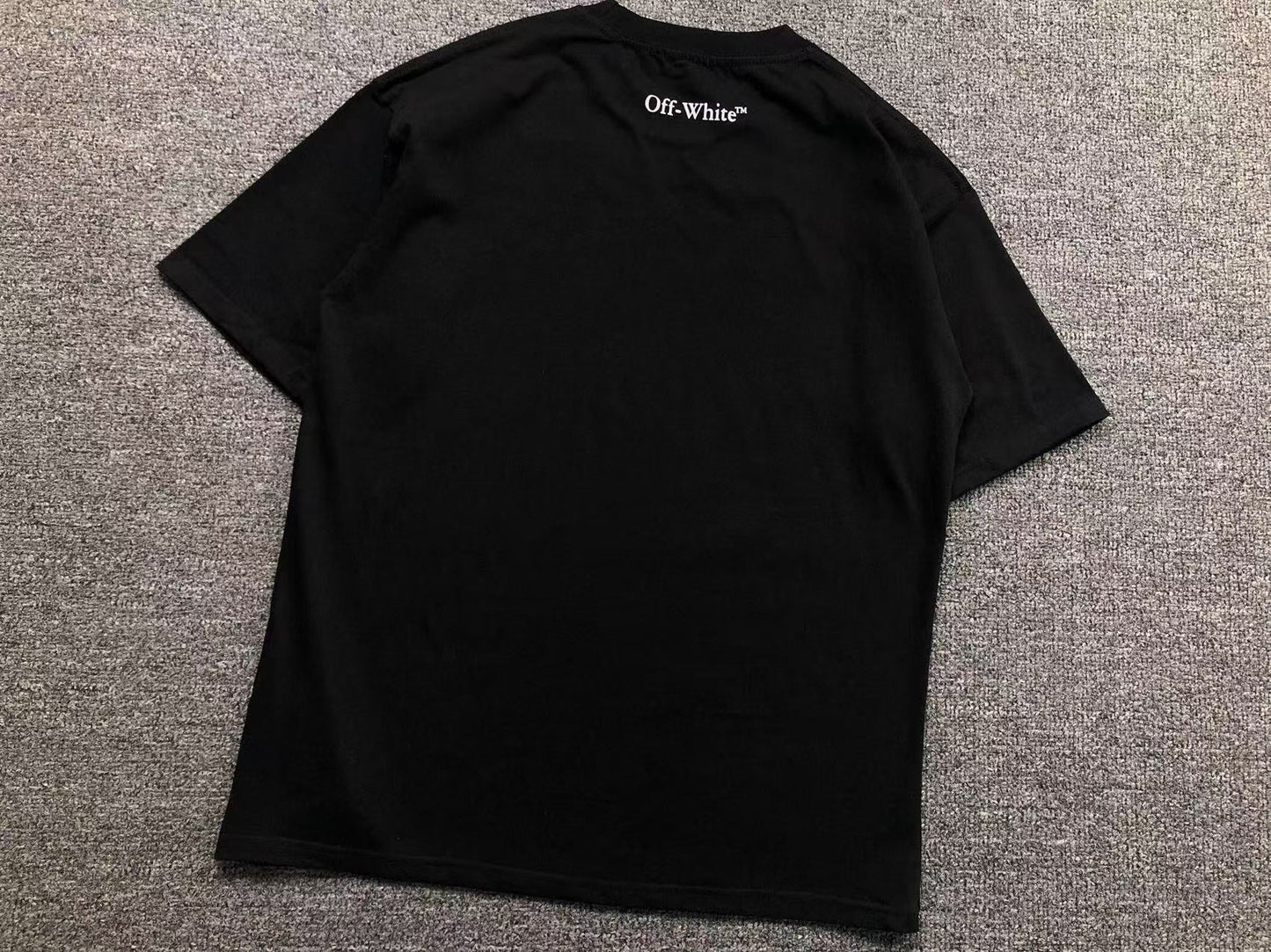 Off White Fresco Oval Tee Black