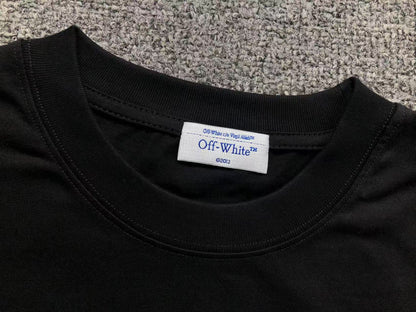 Off White Fresco Oval Tee Black
