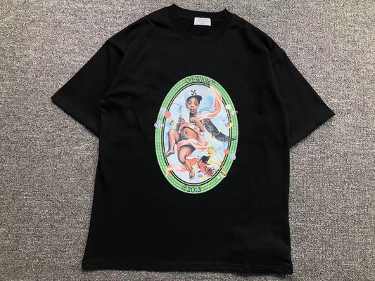 Off White Fresco Oval Tee Black