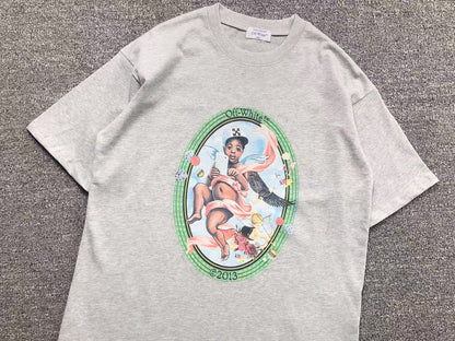 Off White Fresco Oval Tee Grey