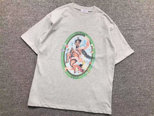 Off White Fresco Oval Tee Grey