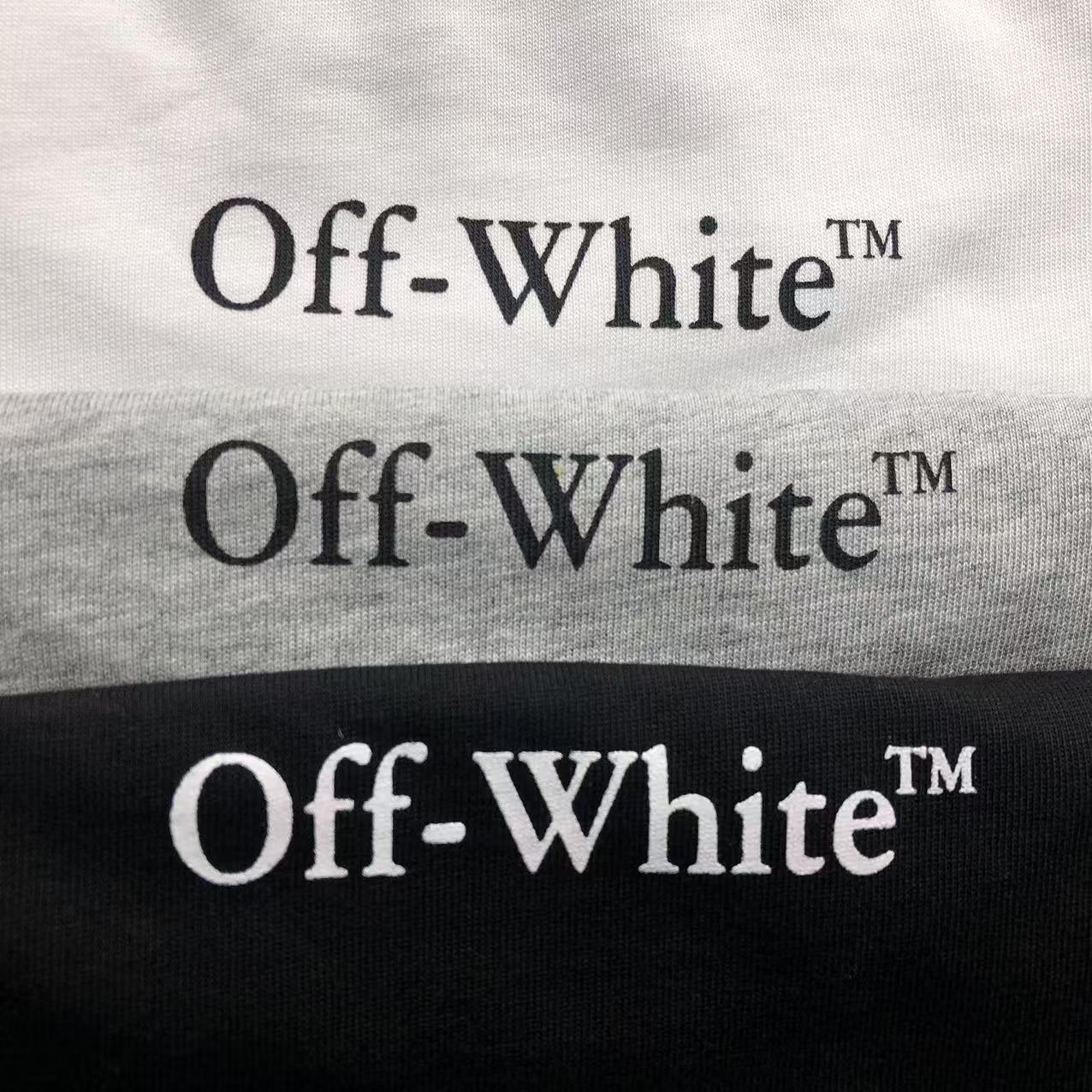 Off White Fresco Oval Tee White