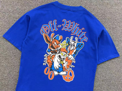 Off White Gang Tee Blue