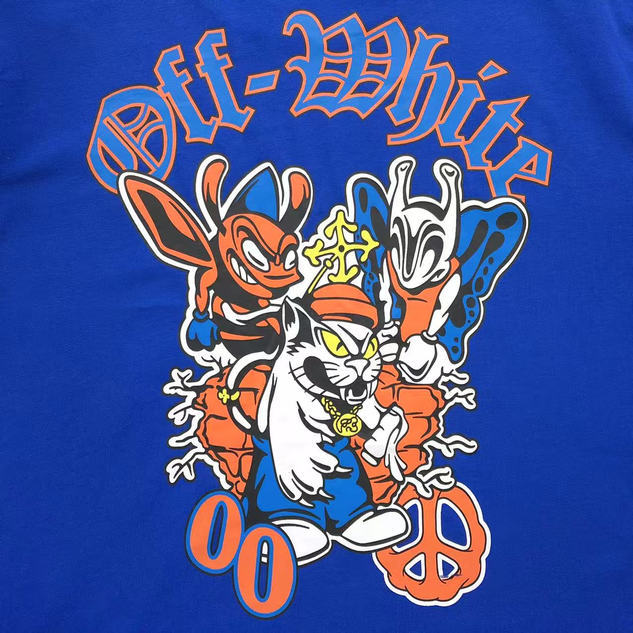 Off White Gang Tee Blue