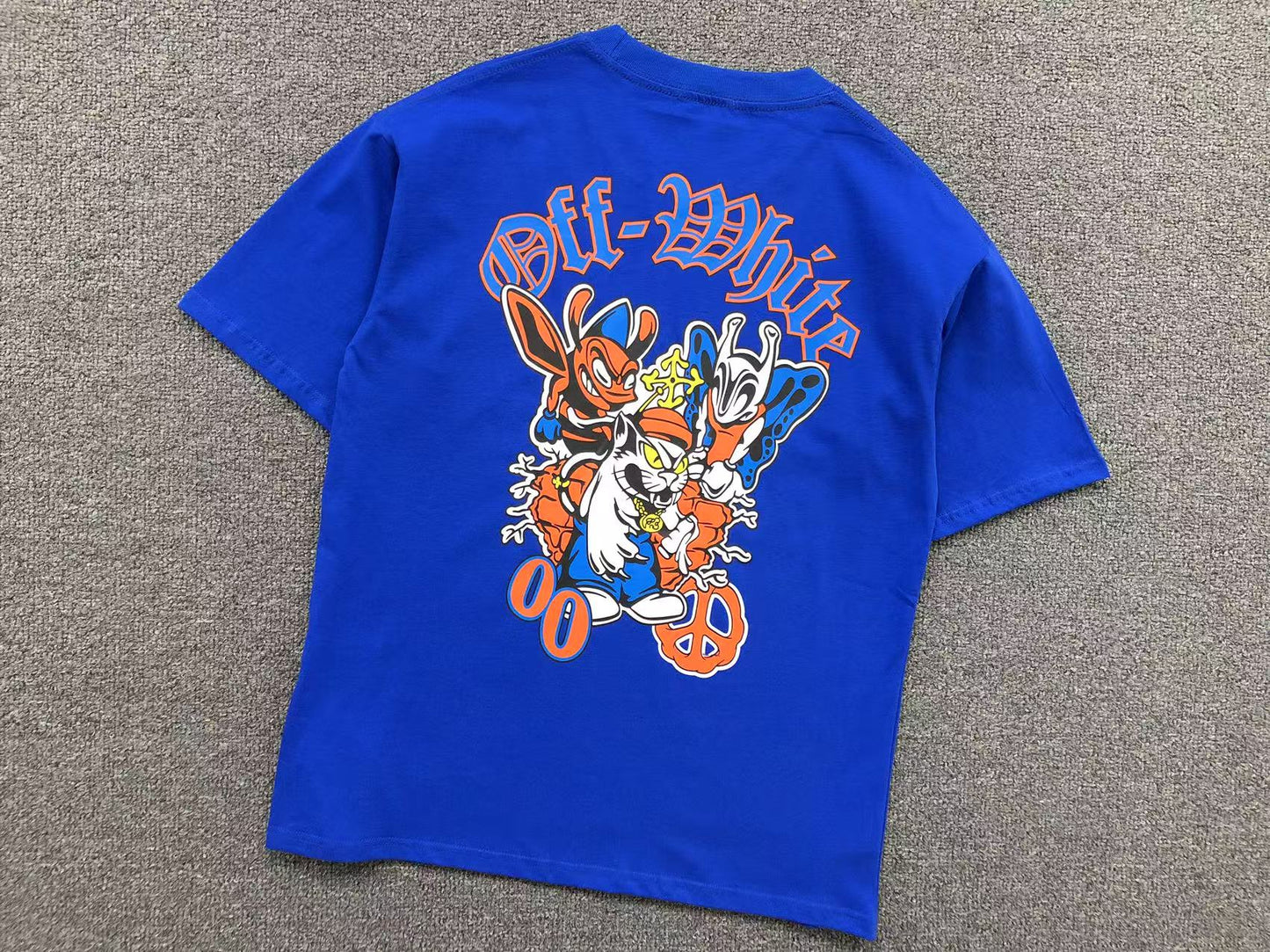 Off White Gang Tee Blue