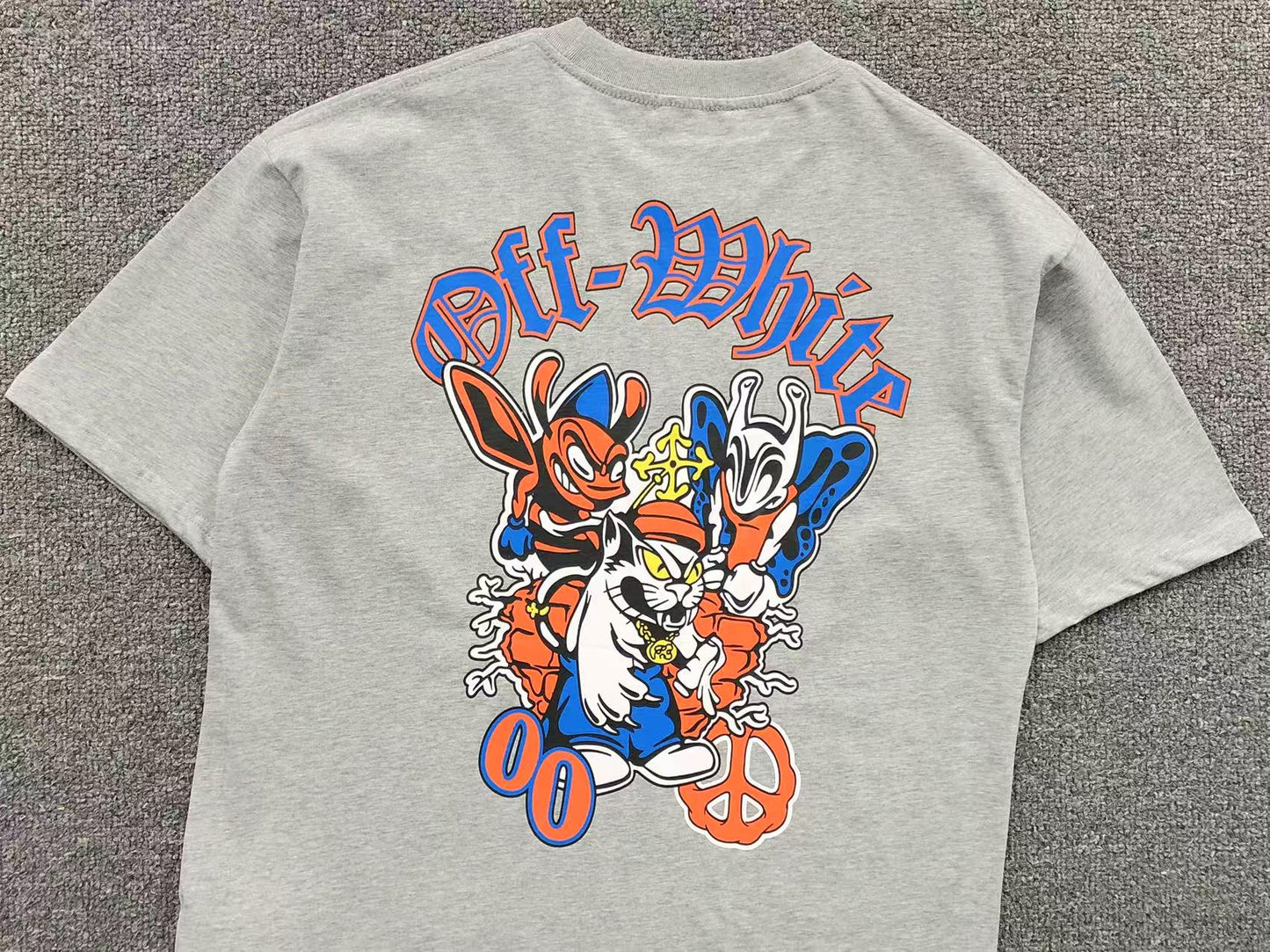 Off White Gang Tee Grey