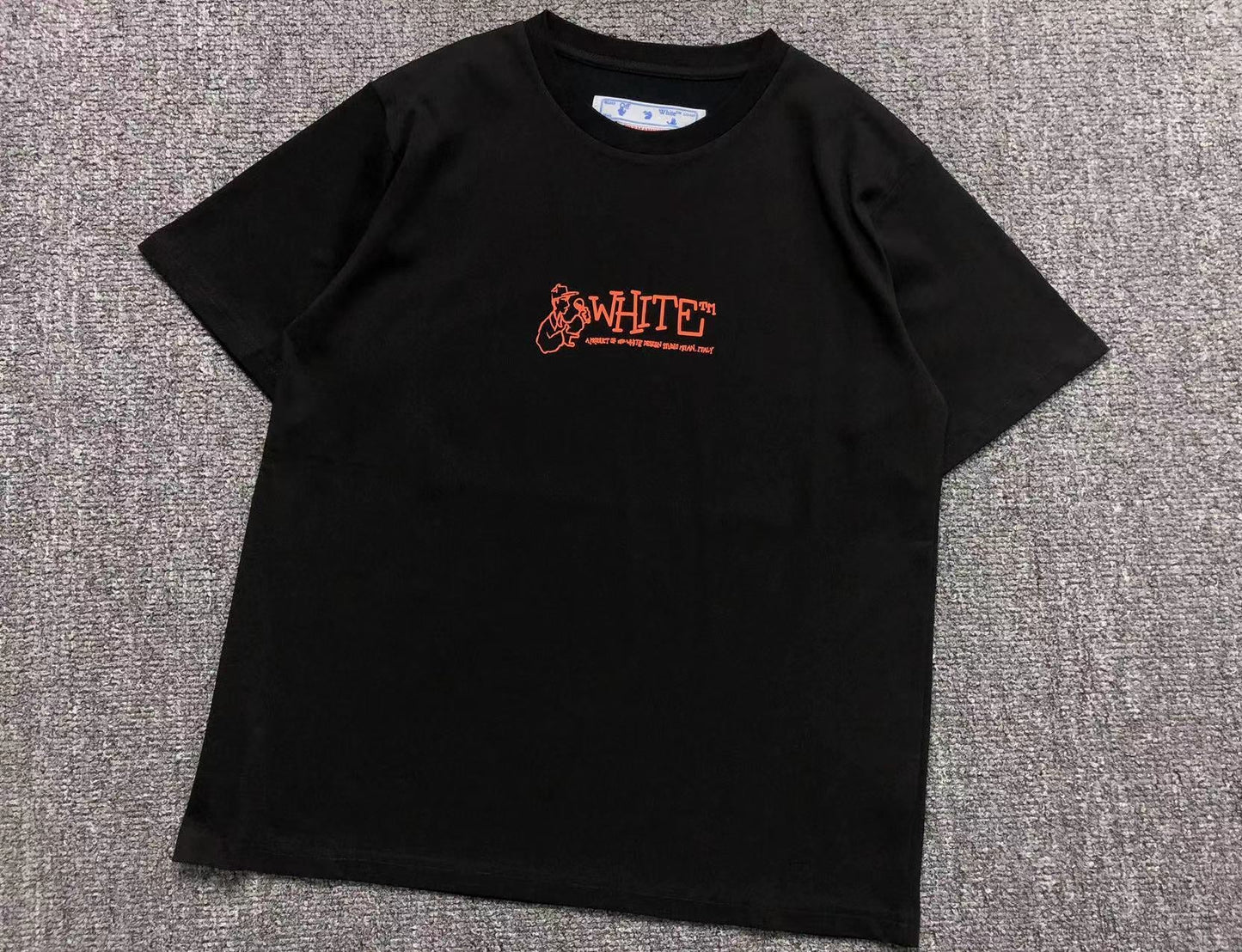 Off White Graffiti Arrow Tee Black