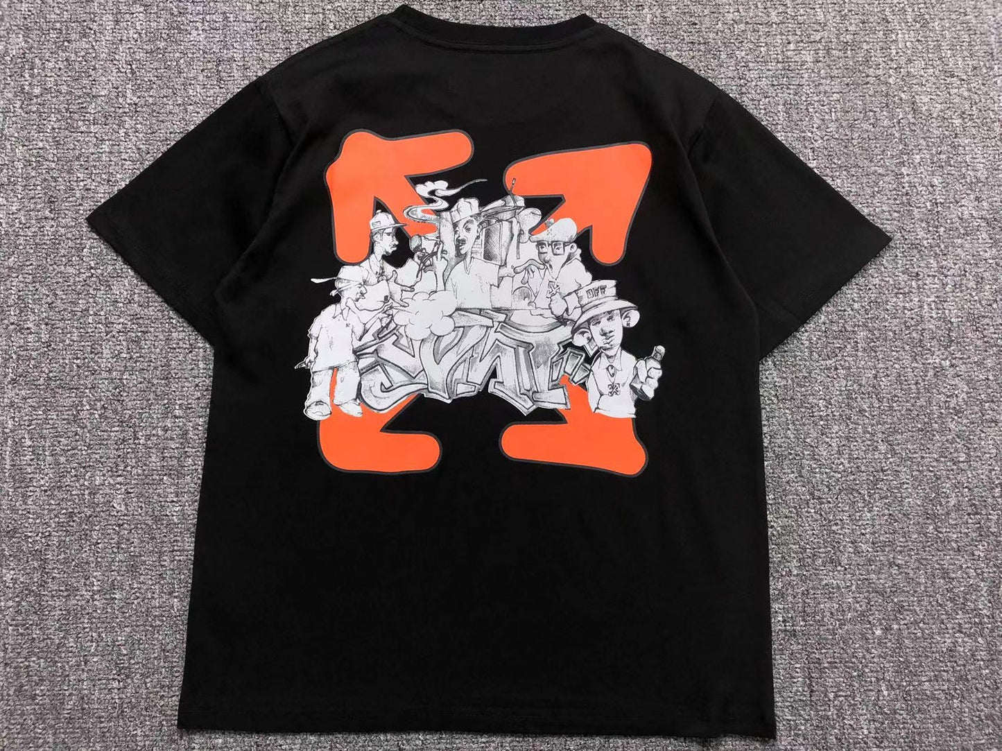 Off White Graffiti Arrow Tee Black