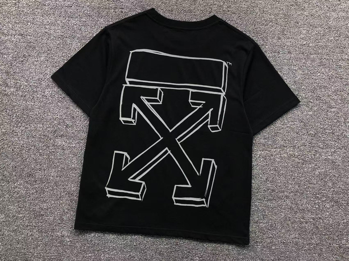 Off White Marker Arrows Sketch Tee Black