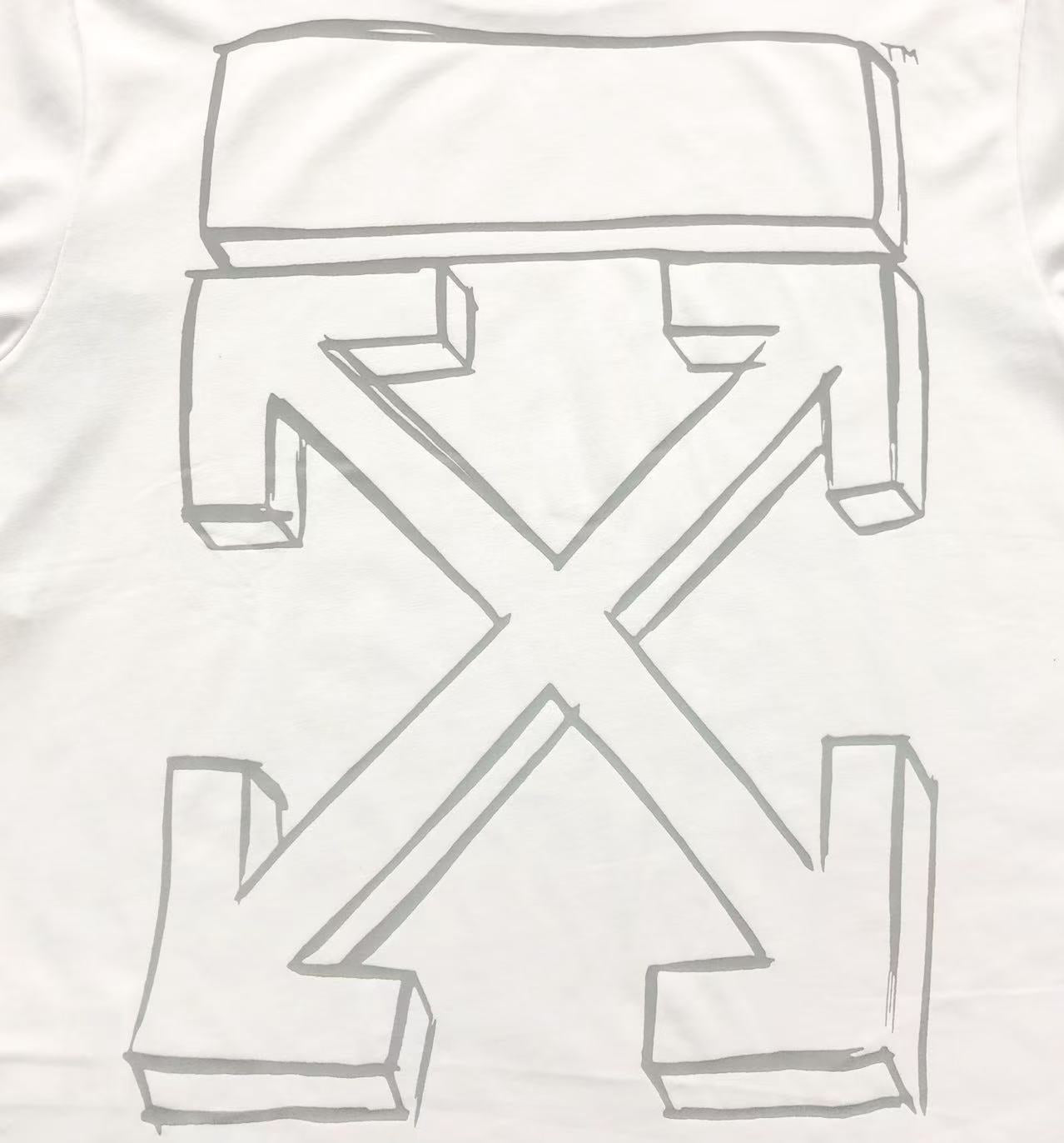 Off White Marker Arrows Sketch Tee White