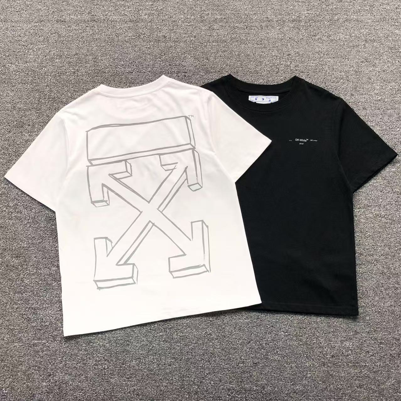 Off White Marker Arrows Sketch Tee White