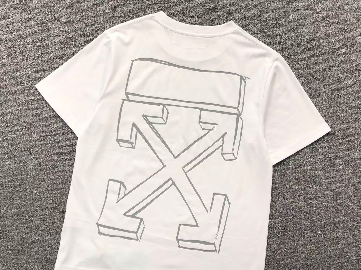 Off White Marker Arrows Sketch Tee White