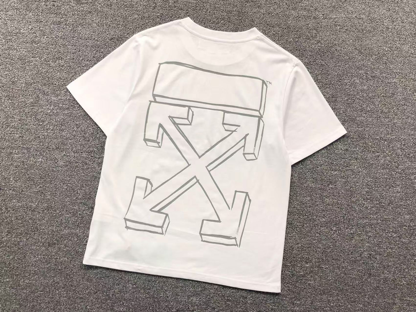 Off White Marker Arrows Sketch Tee White