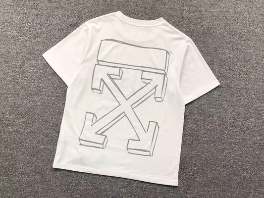 Off White Marker Arrows Sketch Tee White