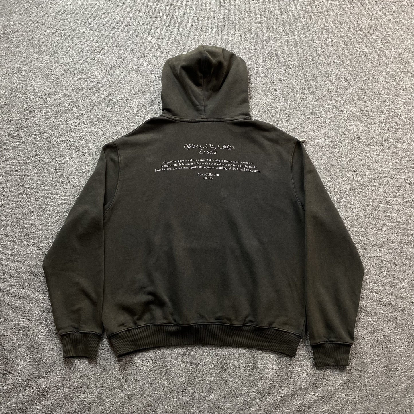 OFF WHITE MARY SKATE HOODIE BLACK