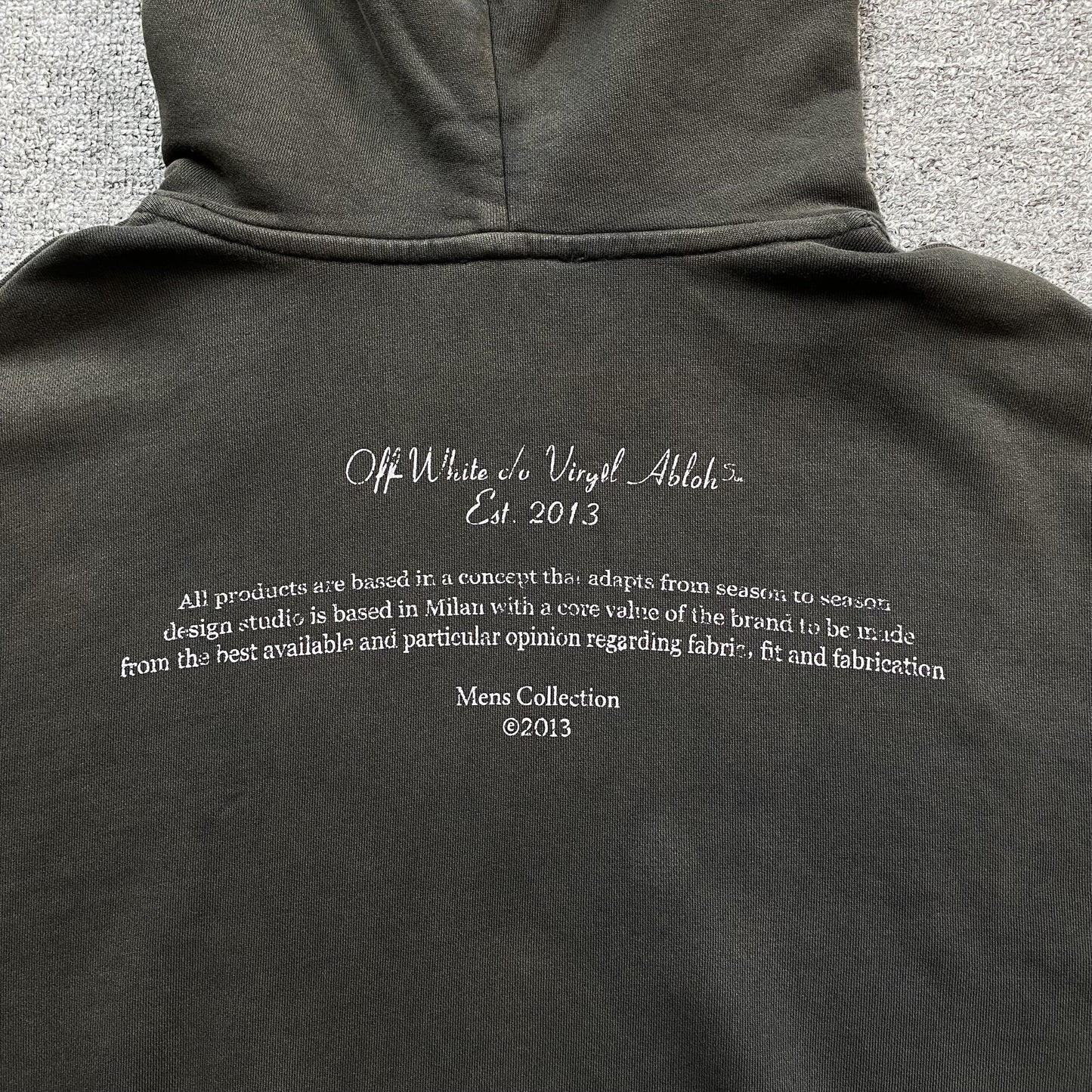 OFF WHITE MARY SKATE HOODIE BLACK