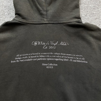 OFF WHITE MARY SKATE HOODIE BLACK