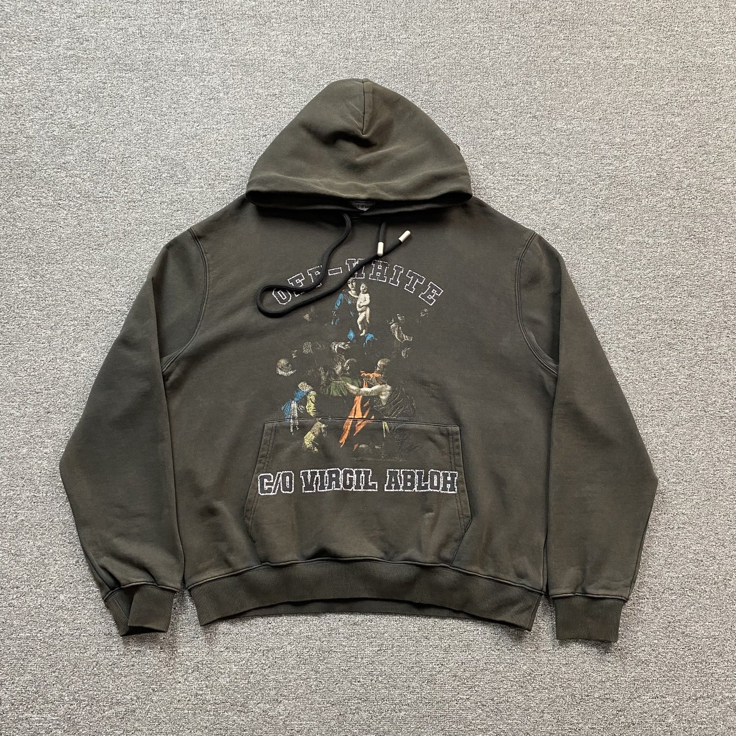 OFF WHITE MARY SKATE HOODIE BLACK