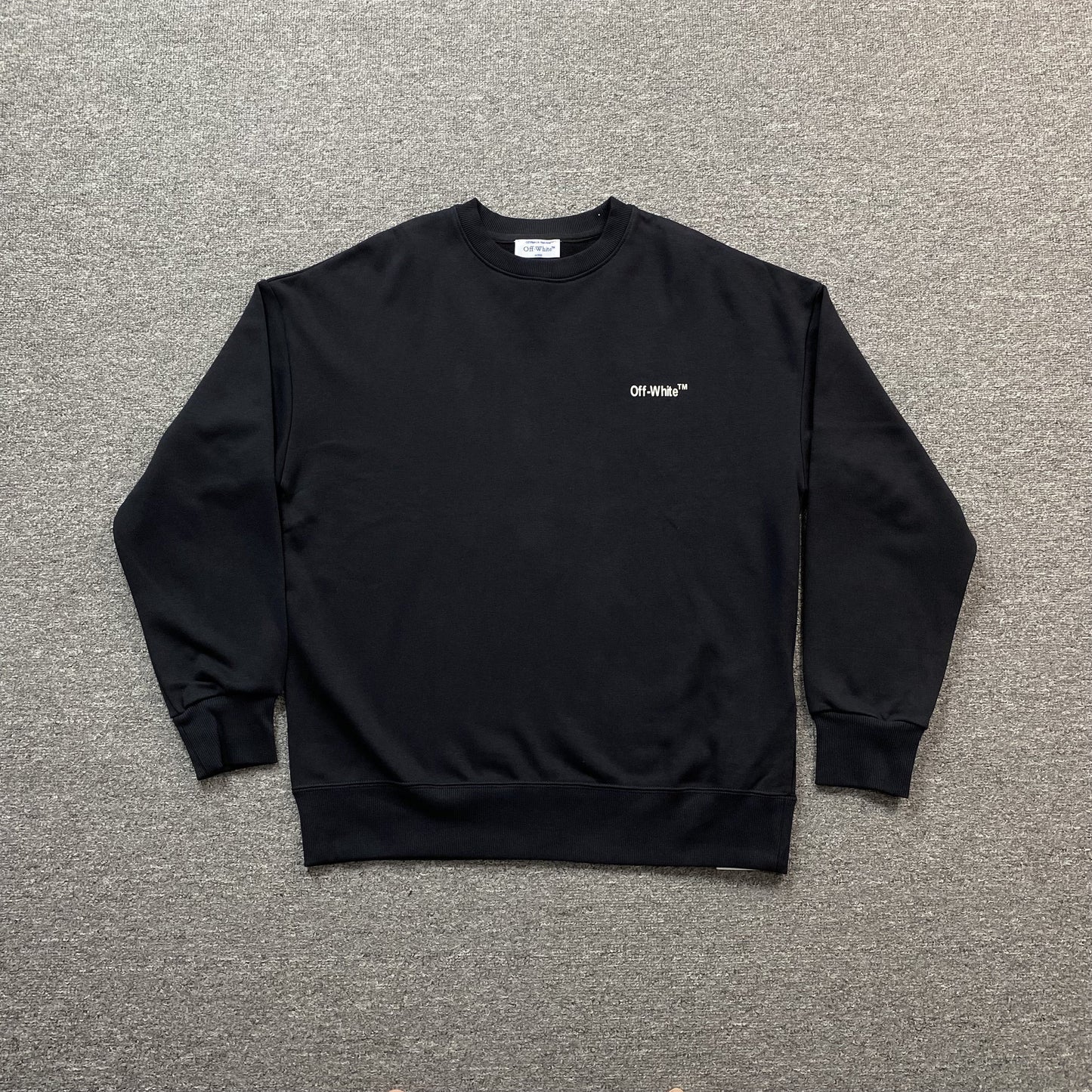 OFF WHITE MOON ARROW CREWNECK BLACK
