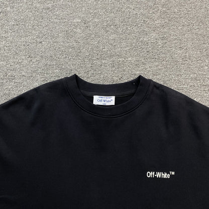 OFF WHITE MOON ARROW CREWNECK BLACK